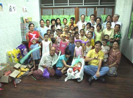 Children from Yangoon Grace Home